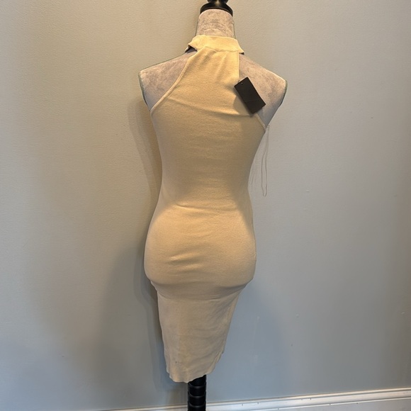 Hera Collection strapless mock collar nylon dress NWT L - Picture 4 of 8